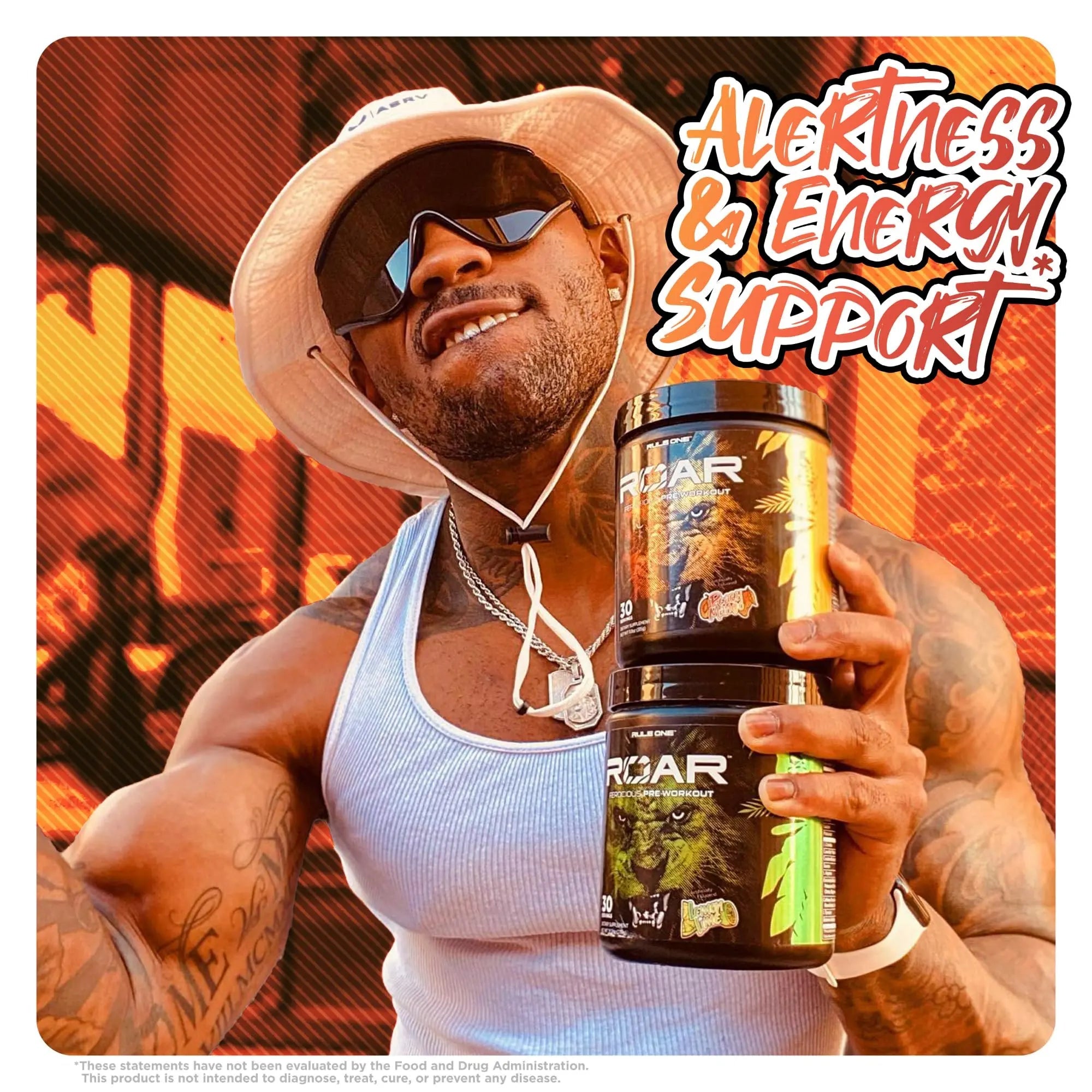 Rule 1 R1 ROAR, Peach Mango - 11.11 oz - Pre-Workout Powder - With Creatine, Beta-Alanine Rule 1 Proteins Au supplements