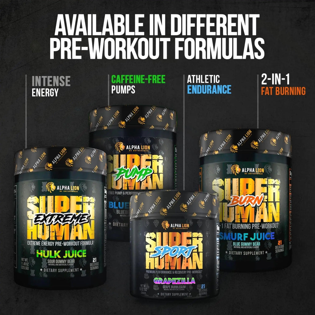 ALPHA LION Superhuman Pre Workout Powder, Beta Alanine, L-Taurine & Tri-Source ALPHA LION Au supplements
