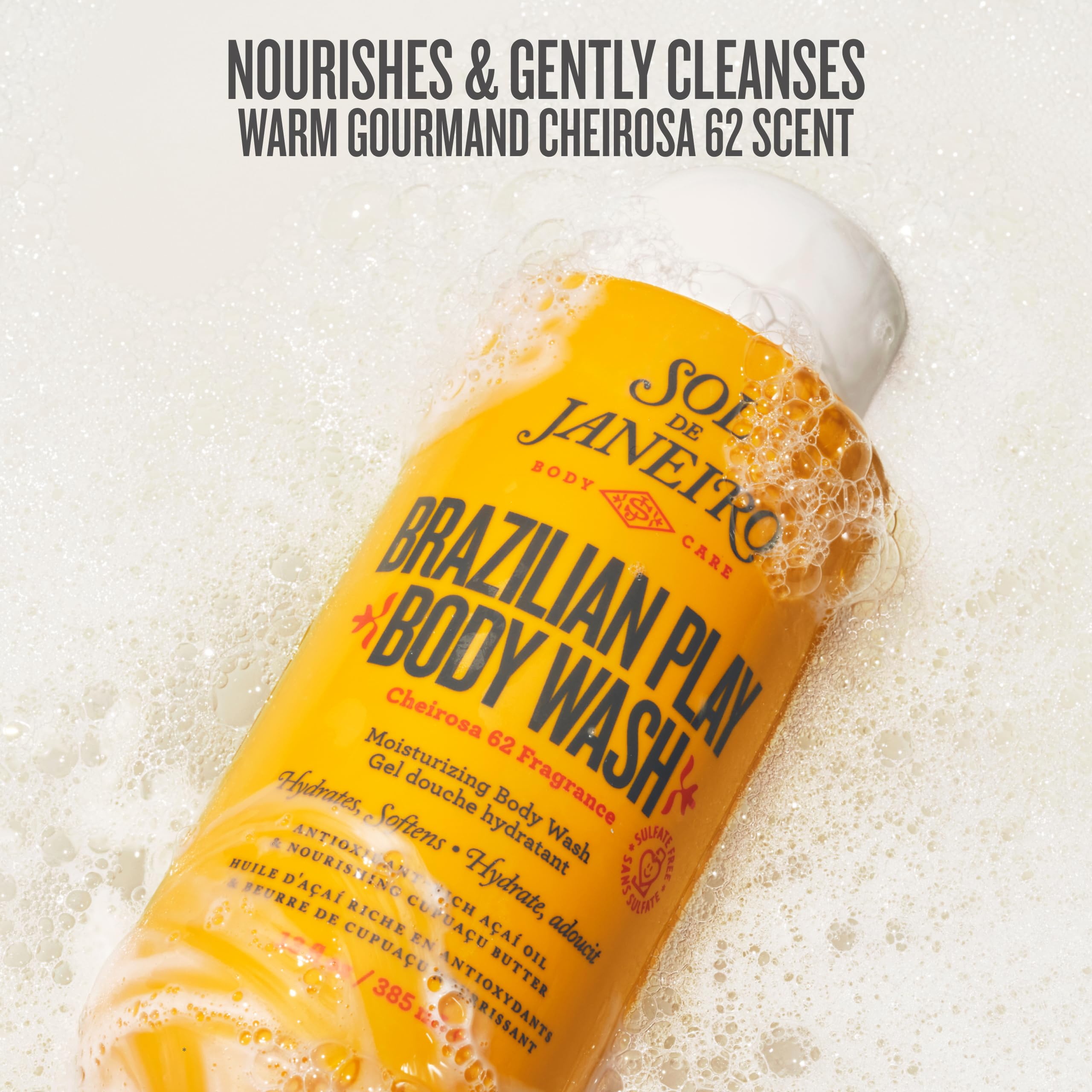 Sol de Janeiro Brazilian Play Moisturizing Shower Cream Gel Body Wash 385mL/13.0 fl oz.