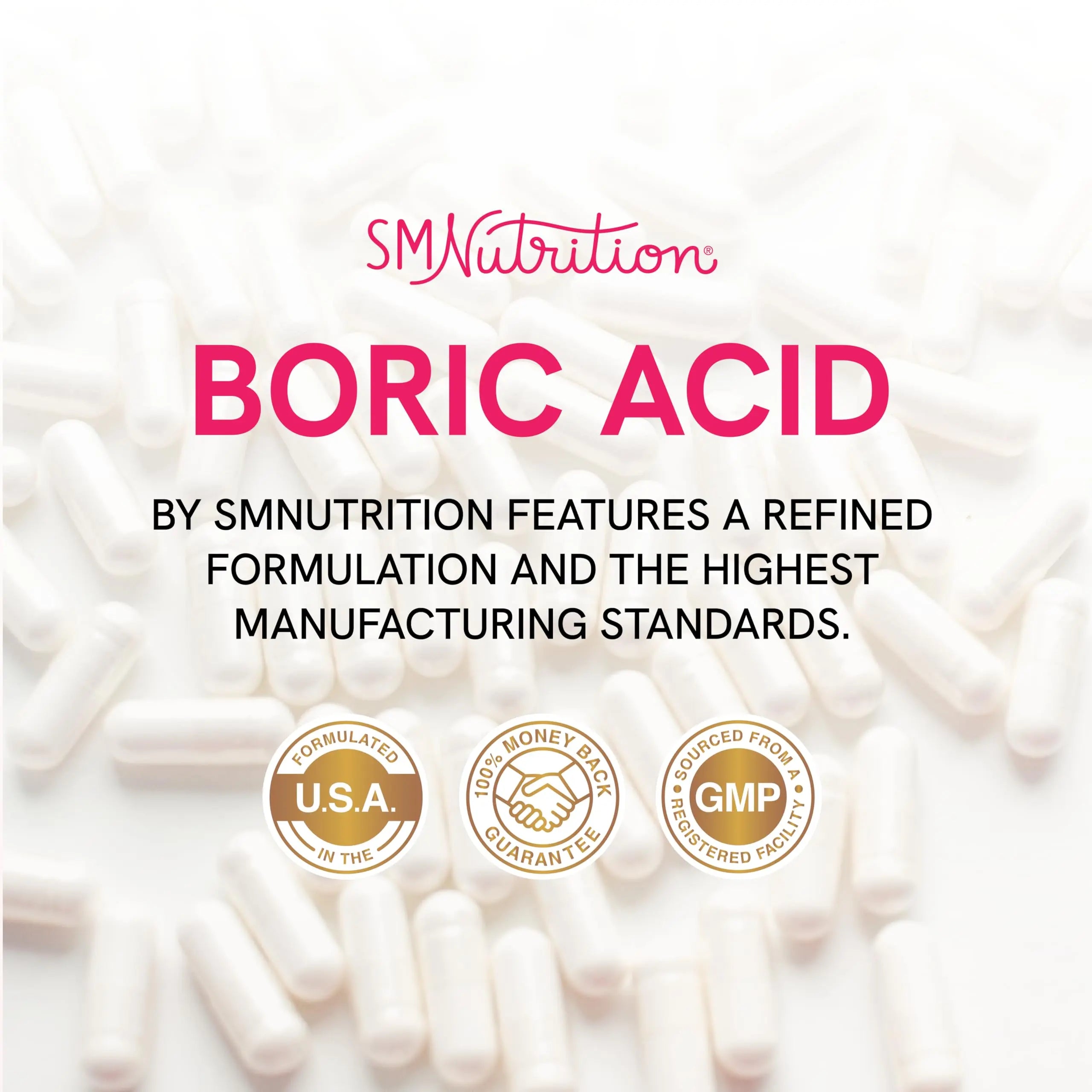 Boric Acid Suppositories for Women | 600mg | for pH Balance, Vaginal Odor & Itching | Feminine Hygiene SMNutrition Au supplements