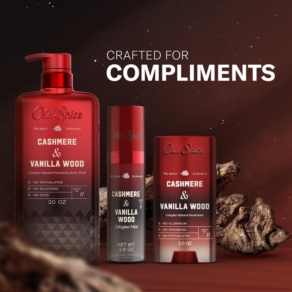 Old Spice Body Wash for Men, The Spice Alchemist Collection, 24/7 Cologne Infused Hydration, No Trade Off Formula
