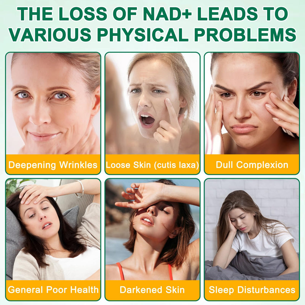 NAD Supplement 120 Capsules, Liposomal Nicotinamide Riboside, Resveratrol, Quercetin, NAD Nicotinamide Riboside Resveratrol 910mg for Women & Men, NAD Supplement for Anti Aging and Cell Regeneration KZUO Au supplements