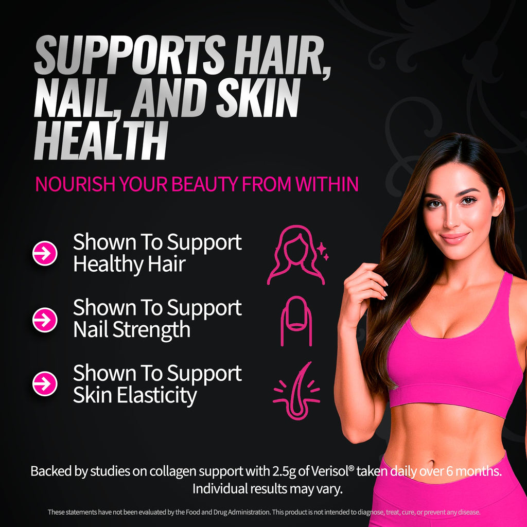 Bold Buns Creatine for Women – Supplement with Collagen & BCAA – Supports Muscle Development, Post-Workout Recovery, Skin Elasticity,
