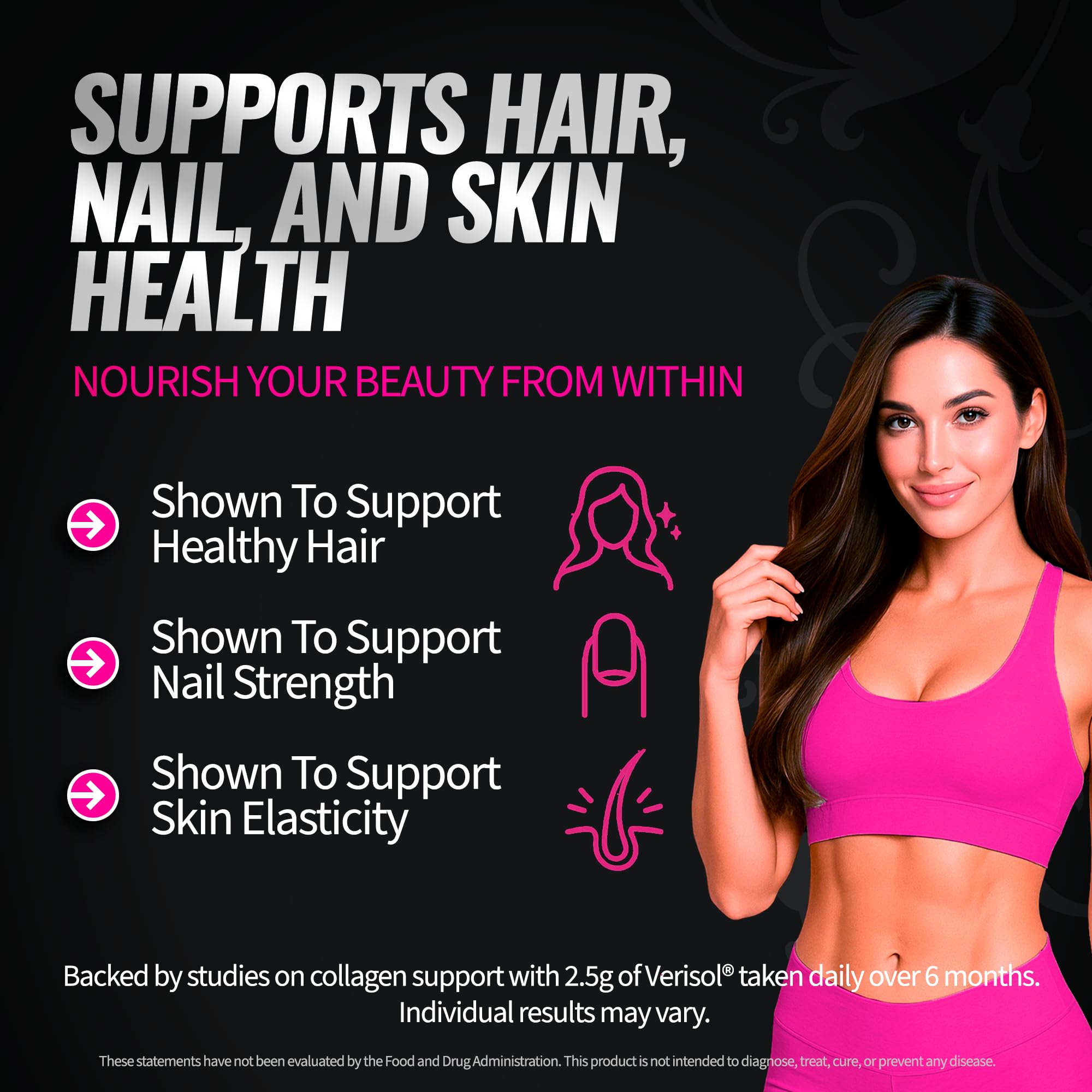 Bold Buns Creatine for Women – Supplement with Collagen & BCAA – Supports Muscle Development, Post-Workout Recovery, Skin Elasticity,