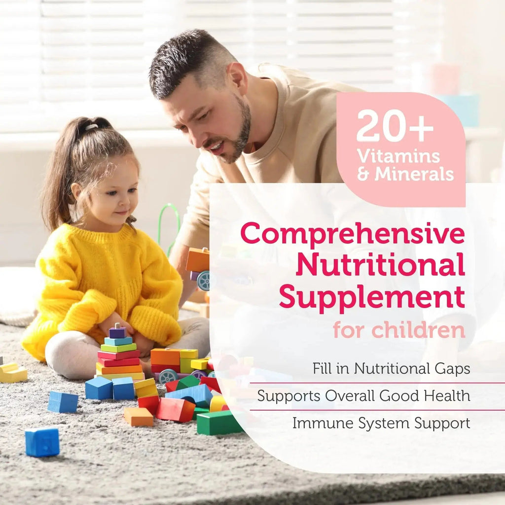 Zahler Kids Multivitamin Chewable Vitamin Tablet - Complete One Daily Vitamins Supplement - Contains 20+ Minerals Zahler Au supplements