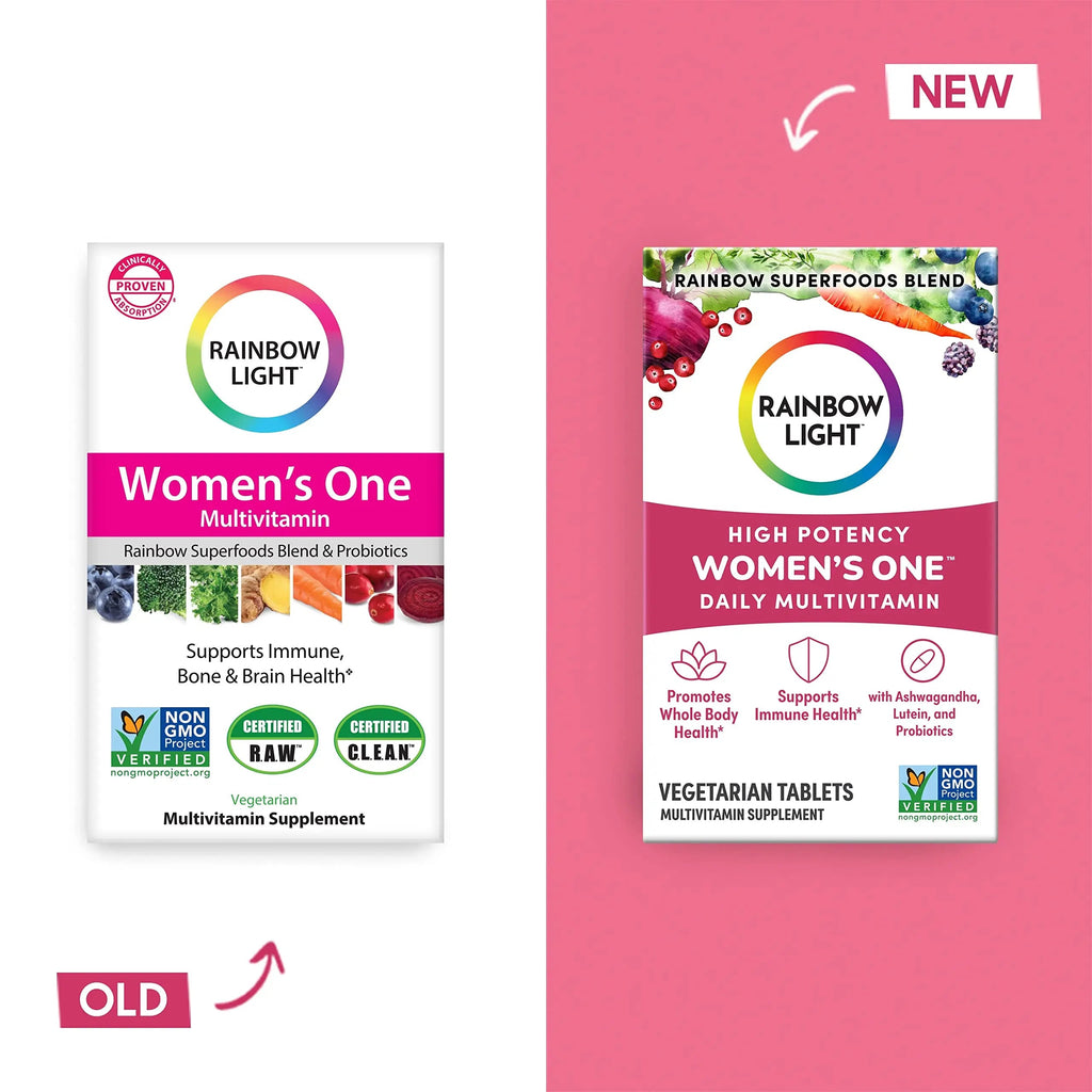 Rainbow Light Womens One High-Potency Daily Multivitamin, Womens Multivitamin Provide Rainbow Light Au supplements