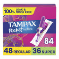Tampax Pocket Radiant Compact Tampons Multi Pack, Regular/Super Absorbency with BPA-Free Tampax Au supplements