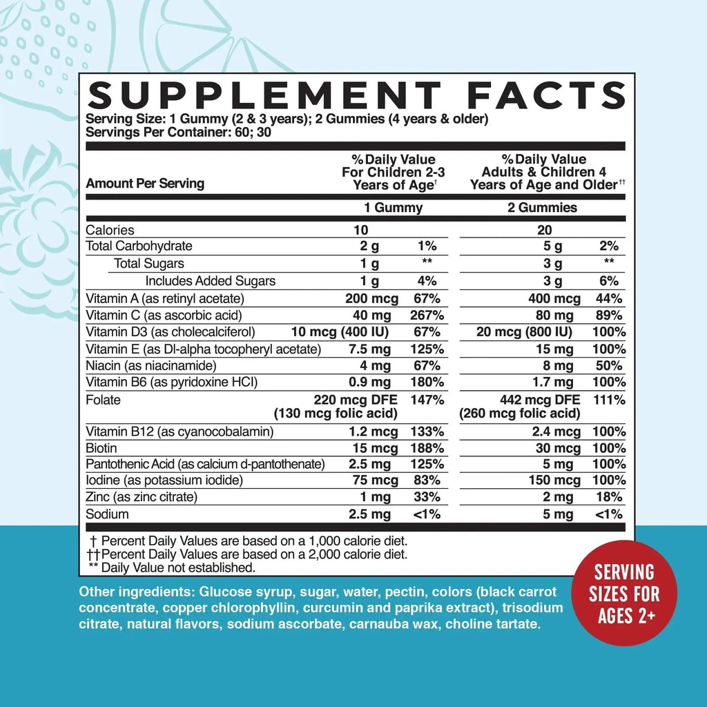 Kids Multivitamin Gummies | Vitamins A, B, C, D & Zinc for Immunity, Growth & Development | Daily Multivitamins for Children Ages 2+ | MAV NUTRITION Au supplements