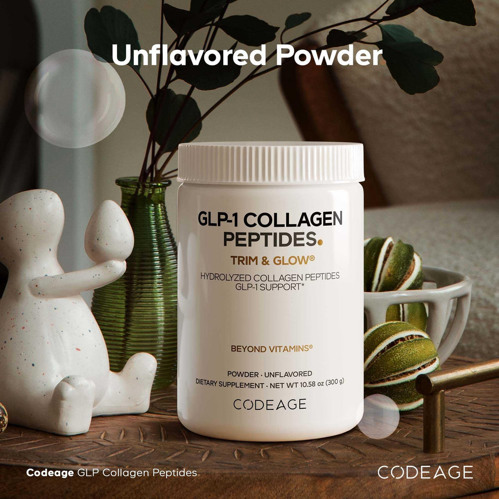 Codeage GLP-1 Collagen Powder Supplement - Nextida GC Collagen Peptides - GLP 1 Support - Hydrolyzed, Grass-Fed, Type I & III, Unflavored - Non-GMO, Gluten-Free, Dairy-Free - 10.58 Oz Codeage Au supplements