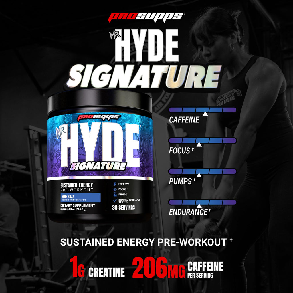 ProSupps Mr. Hyde Signature Pre Workout Powder with Creatine, Beta Alanine & Caffeine - Performance, Energy & Endurance - Clean Fitness & Gym Supplements for Men & Women =