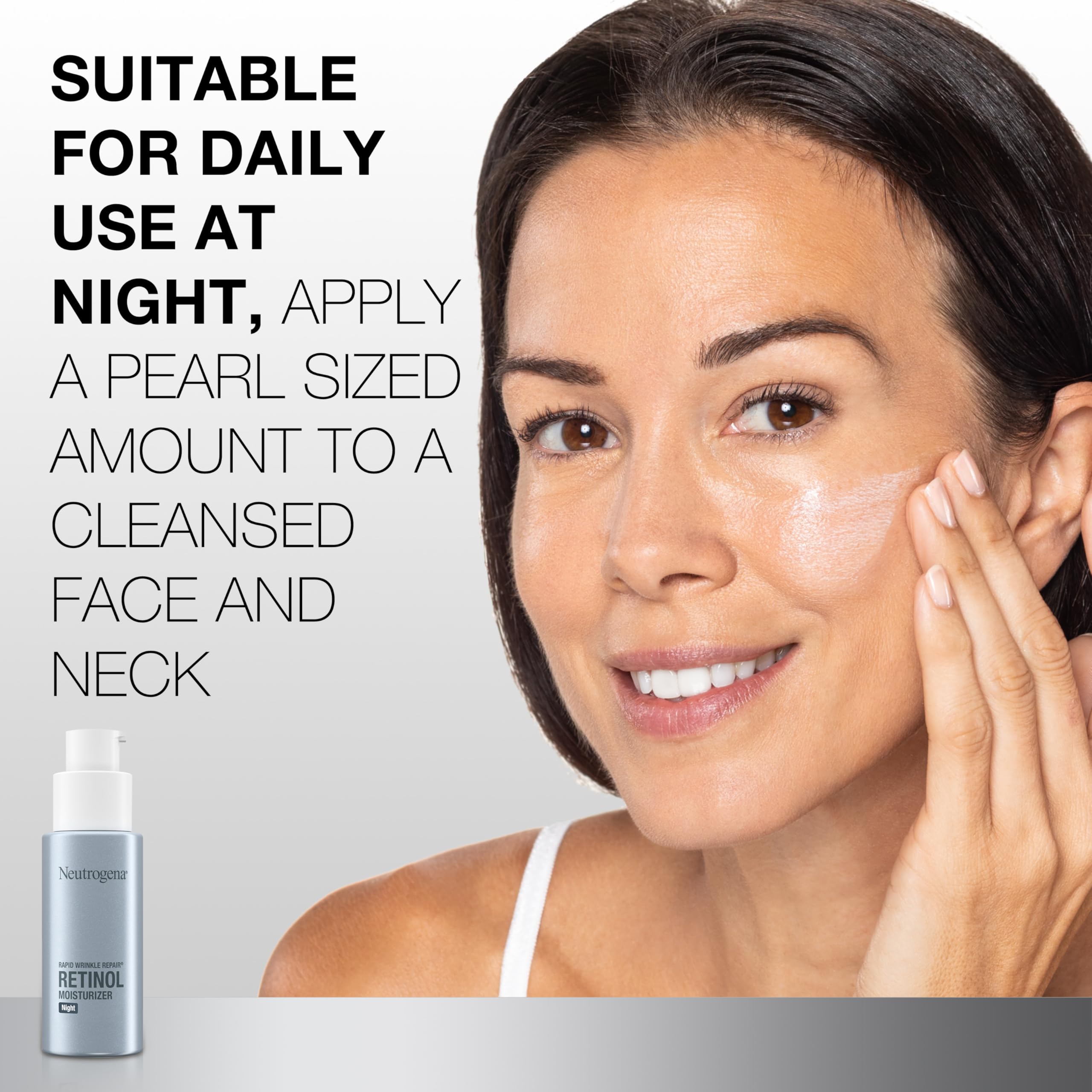 Neutrogena Retinol Face Moisturizer Cream, Rapid Wrinkle Repair, Anti-Wrinkle Night Moisturizer, Anti-Wrinkle Face & Neck Cream