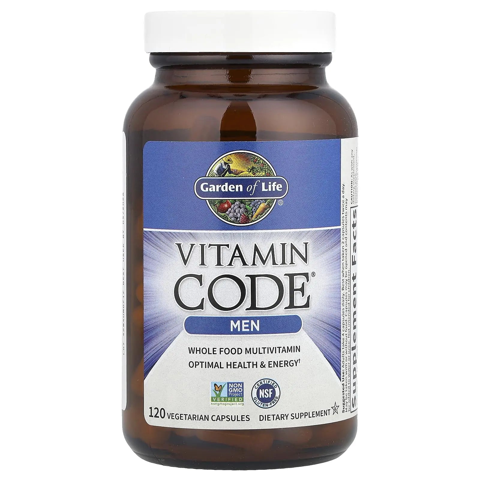 Garden of Life Vitamin Code Whole Food Multivitamin for Men - 120 Capsules, Vitamins for Men, Fruit & Veggie Blend and Probiotics for Energy Garden of Life Au supplements