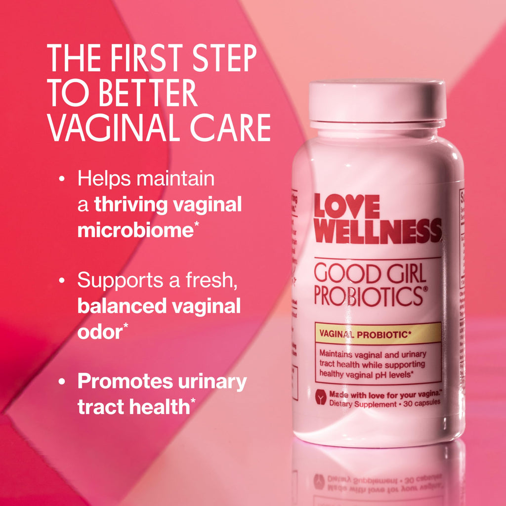 Love Wellness Good Girl Probiotics | Women’s Vaginal Health & pH Balance Supplement | 9-Strain Probiotic for Urinary Tract, Yeast, Odor & Immune Support | Gluten-Free (30-Day Supply) Love Wellness Au supplements