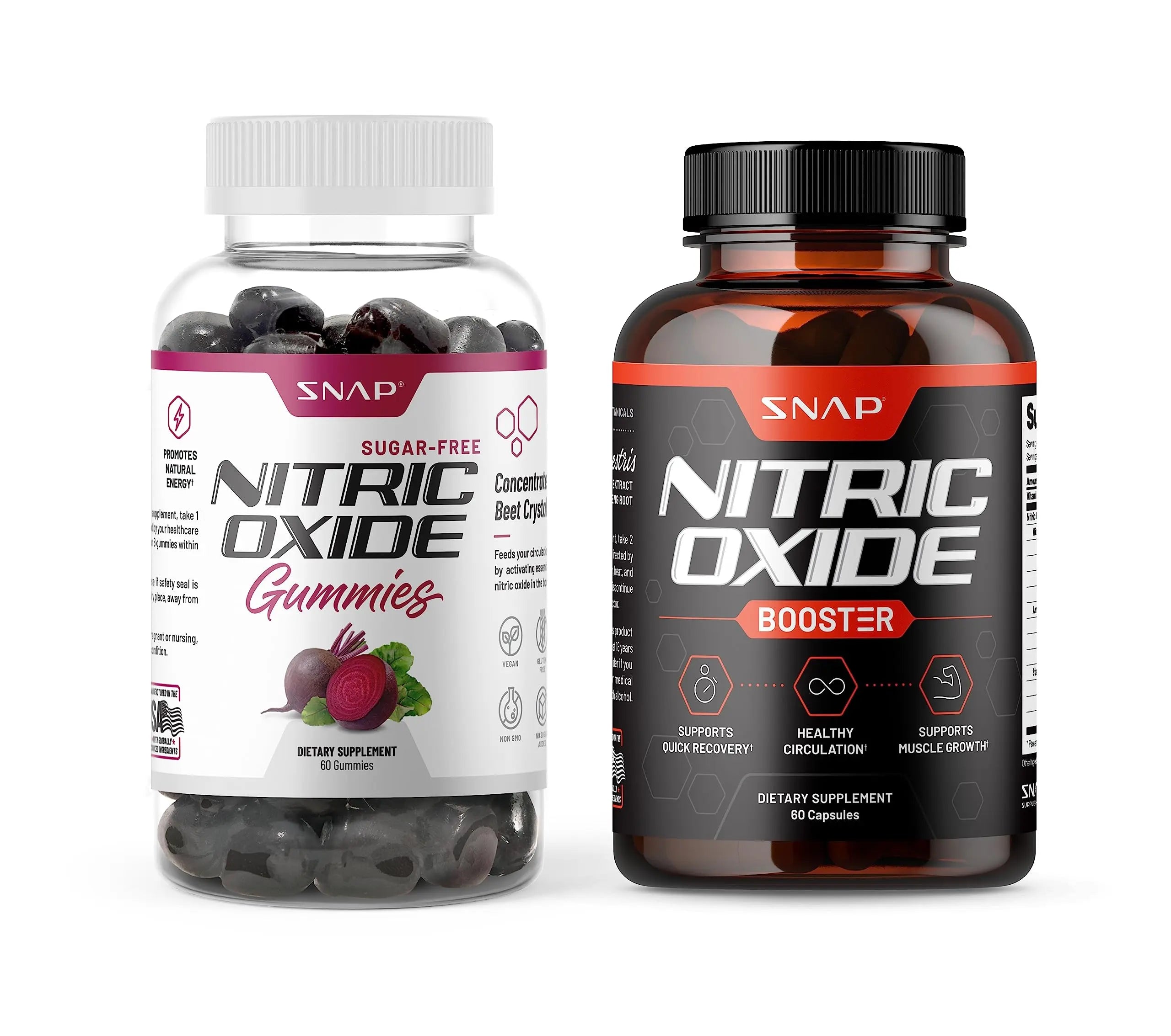 Snap Supplements Nitric Oxide Gummies and Capsules Snap Supplements Au supplements