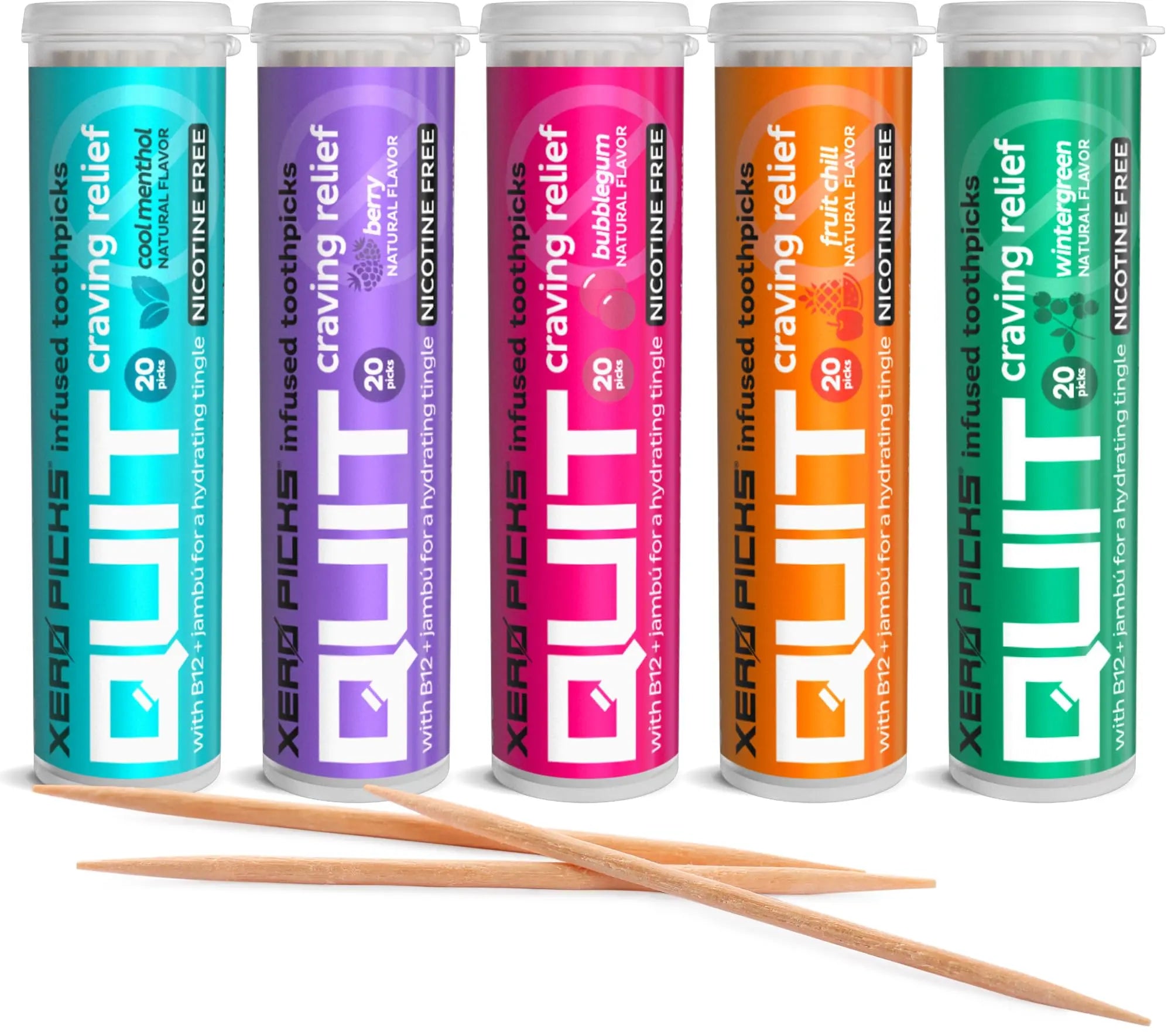 Xero Picks Infused Flavored Toothpicks to Help Quit Smoking - Nicotine Xero Picks Au supplements