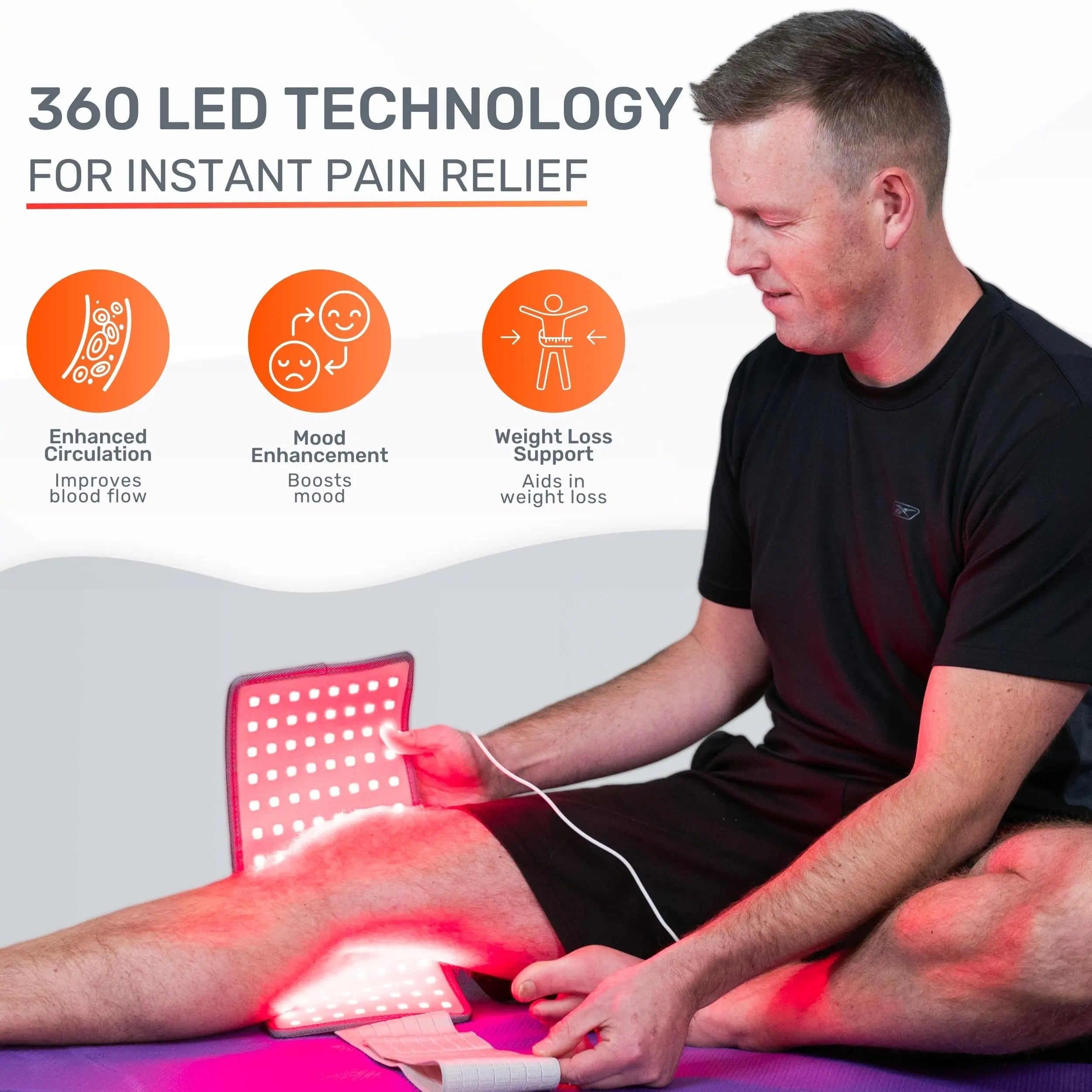 LOOKEE HealGlow Pro Medical Infrared & Red-Light Therapy Belt - LED Technology - 60W Powerful LOOKEE Au supplements