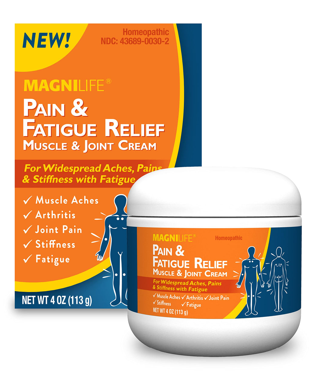 MagniLife Pain and Fatigue Relief Cream, 4 oz, Fast-Acting Relief for Fibromyalgia Symptoms, Muscle Aches & Joint Pain, Helps Relieve Soreness & Tenderness, Deep Penetrating Formula MagniLife Au supplements