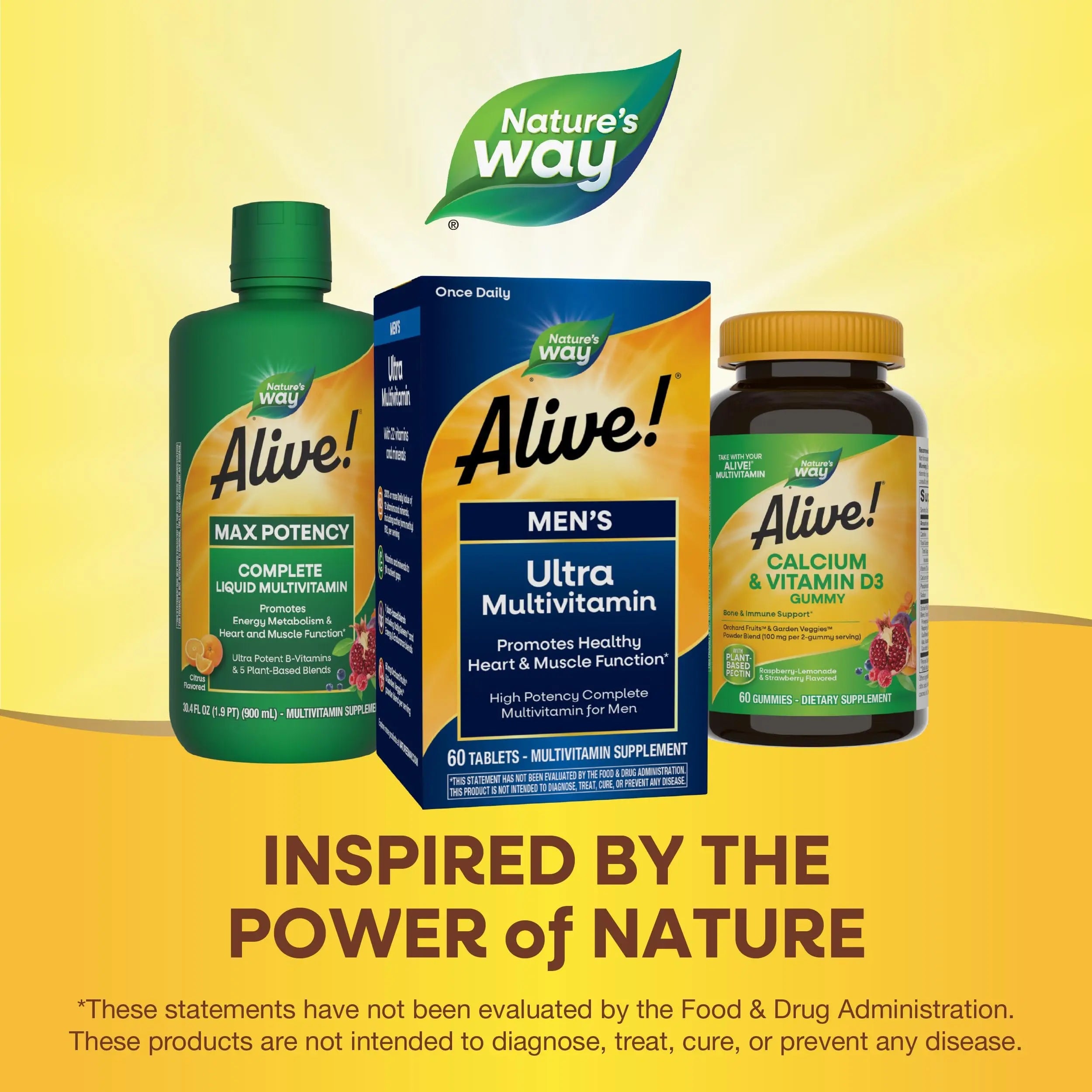 Nature's Way Alive! Men's Daily Ultra Multivitamin, High Potency Formula, Promotes Heart & Muscle Function Nature's Way Au supplements