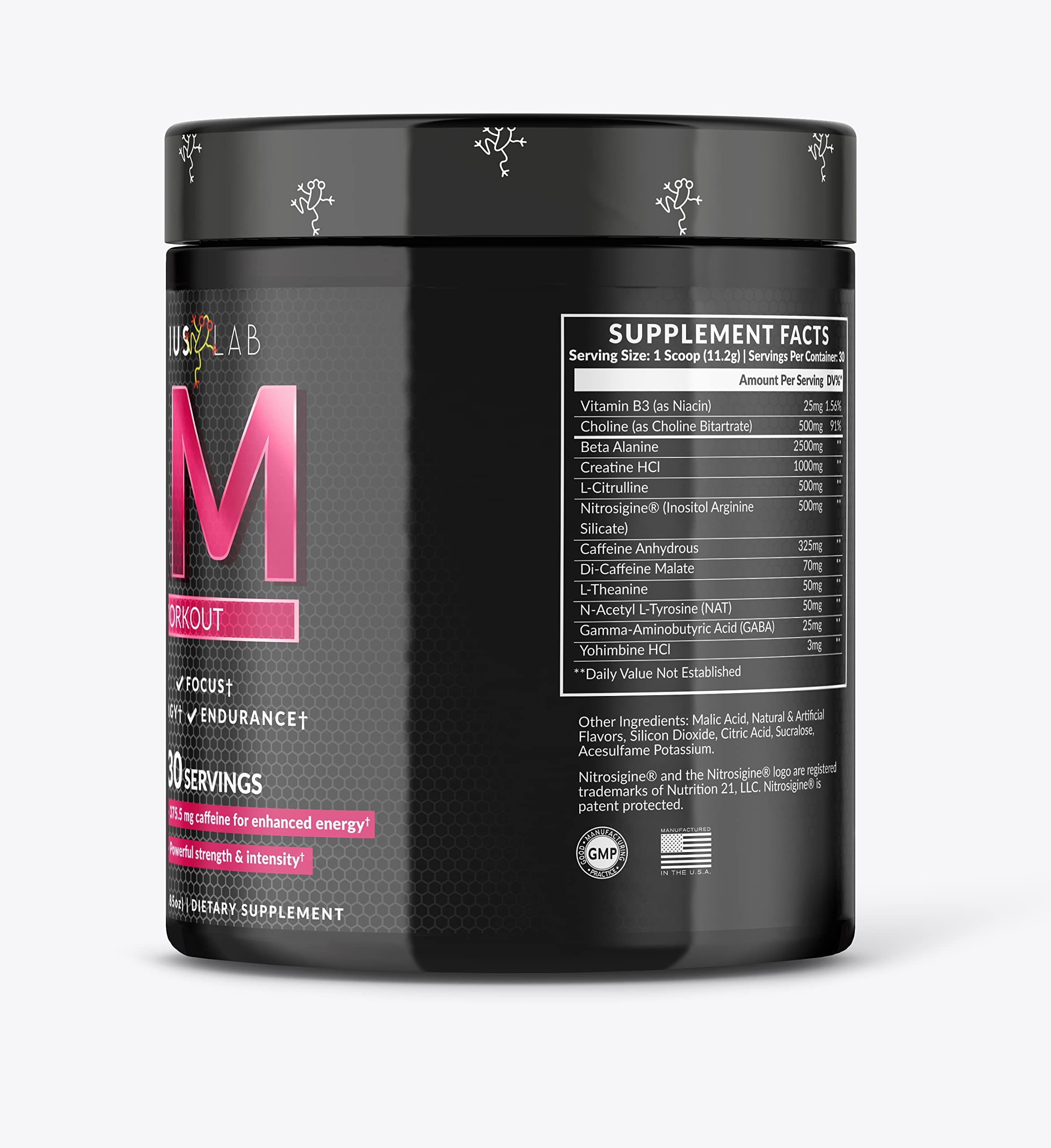PHYBIUS Lab AM Pre-Workout (Sour Watermelon) Focus, Strength, Powder, 30 Servings PHYBIUS Lab Au supplements