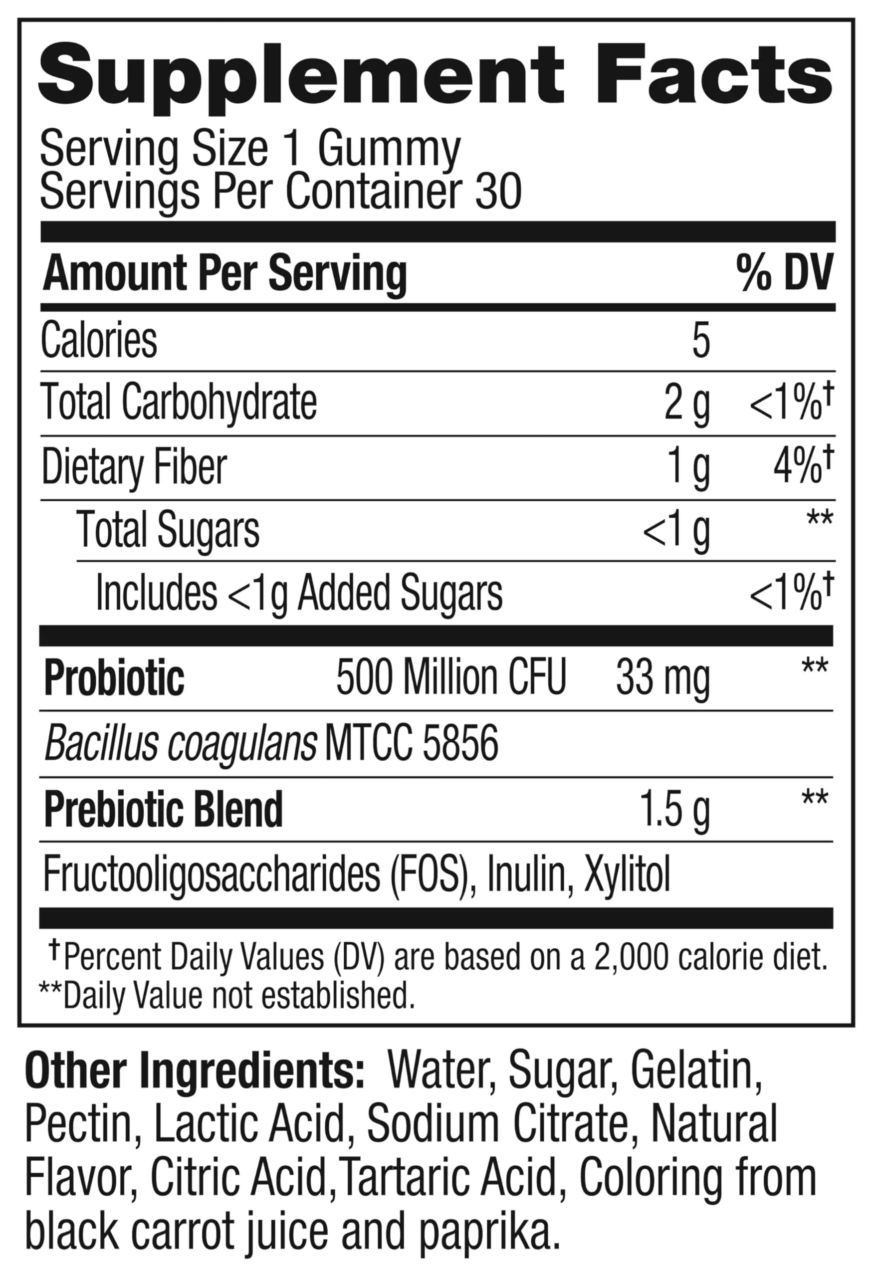 OLLY Probiotic + Prebiotic Gummy, Digestive Support and Gut Health, 500 Million CFUs, Fiber, Adult Chewable Supplement OLLY Au supplements