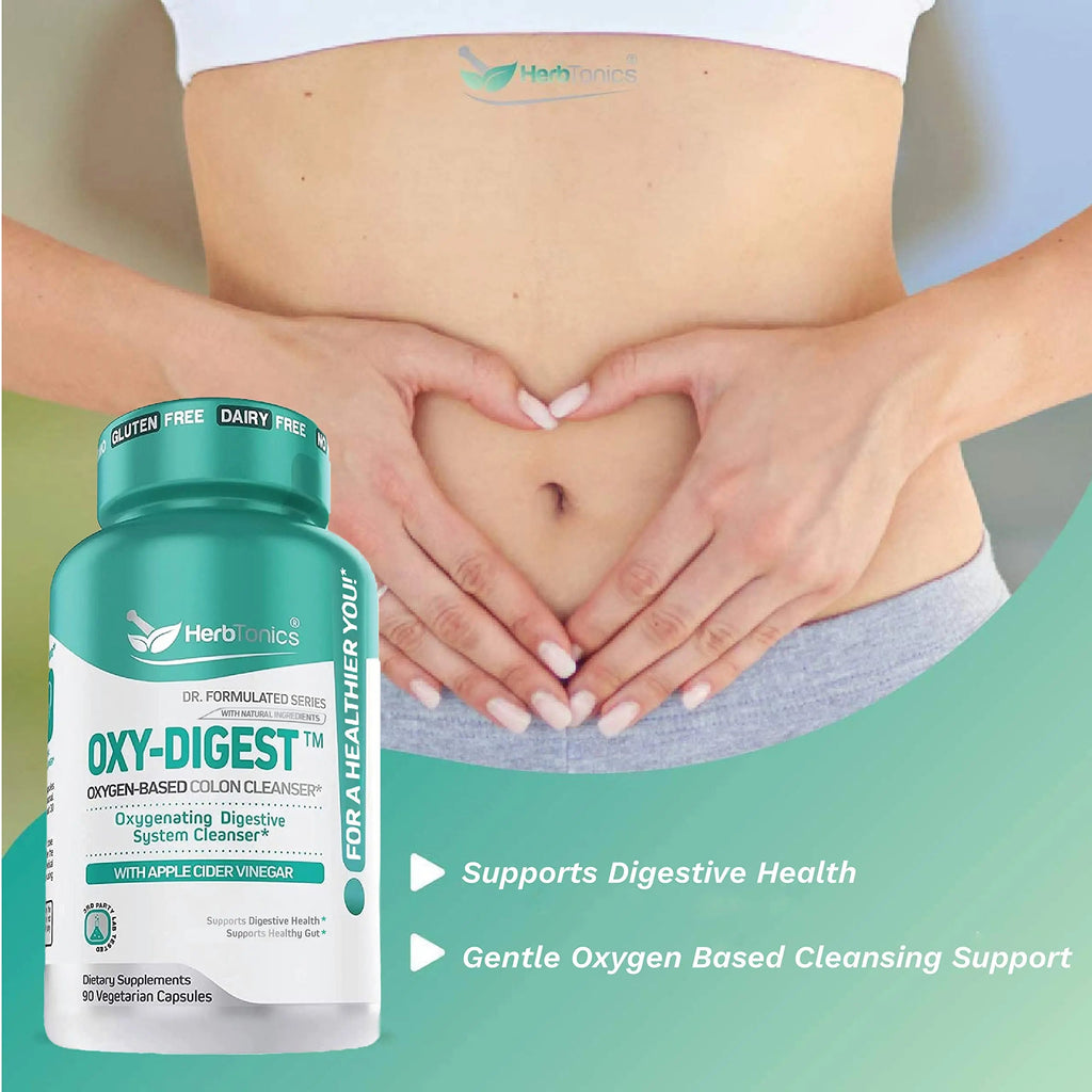Herbtonics Oxygen Based Colon Cleanse and Detox Digestive System Formula | with Apple Herbtonics Au supplements