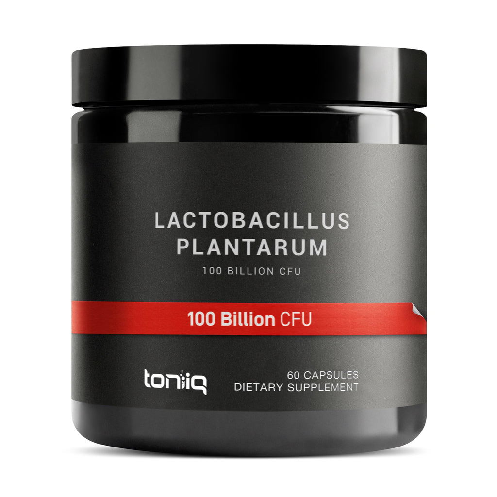Toniiq Lactobacillus Plantarum – 100 Billion CFU High-Strength Single-Strain Probiotic with FOS – Delayed-Release Veggie Capsules – Third-Party Tested Potency – 60 Capsules Toniiq Au supplements