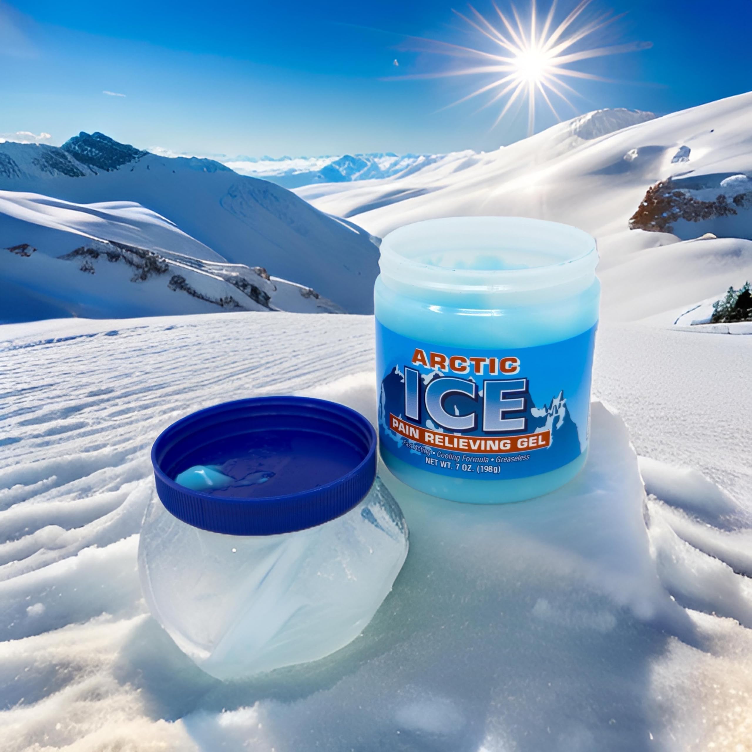 Artic Ice Pain Relieving Gel 2% Menthol Blue 7 Ounce, 1 Count Artic Ice Au supplements