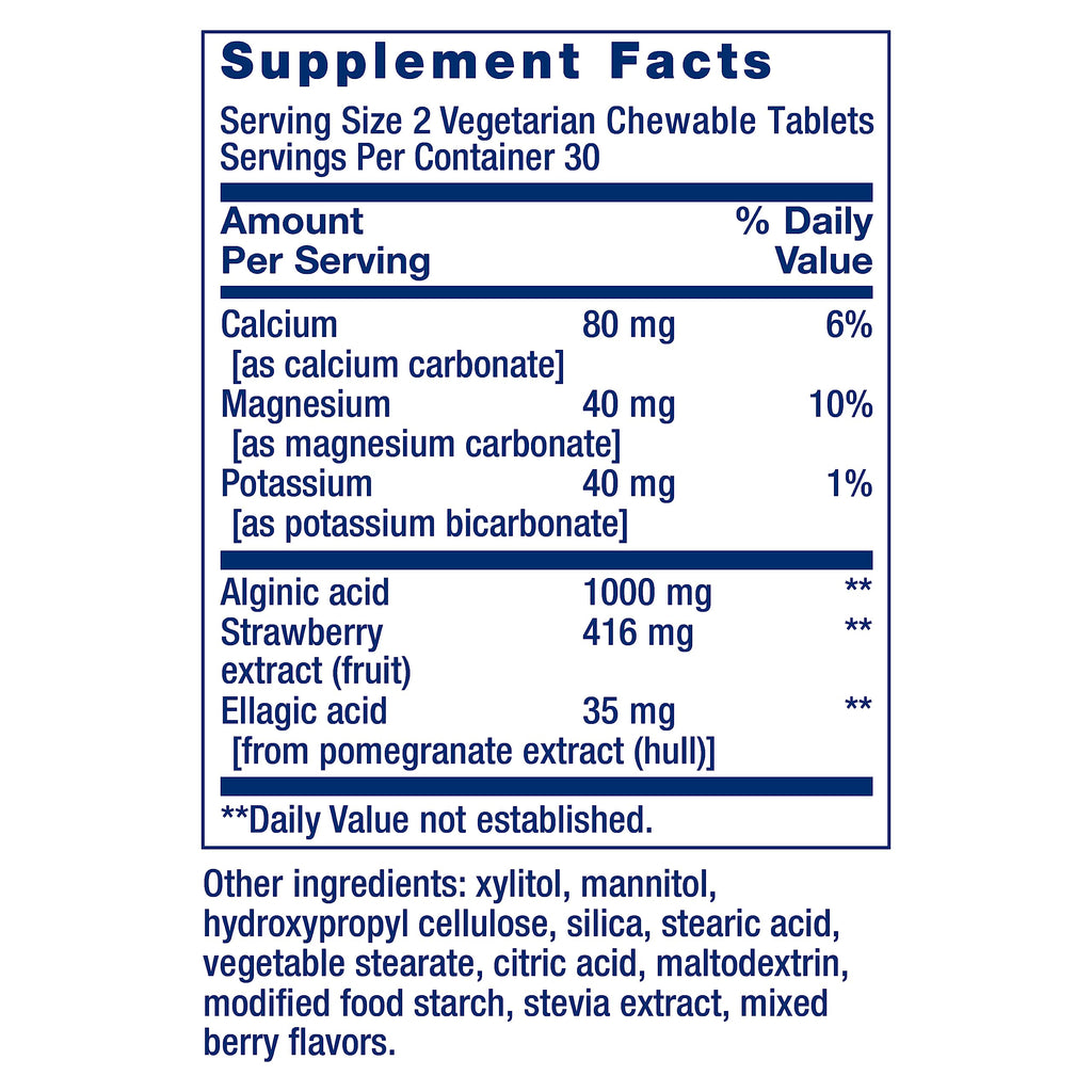 Life Extension Esophageal Guardian, alginic Acid, Potassium Bicarbonate, get Long-Lasting Relief from gastric Distress, Vegetarian, Non-GMO