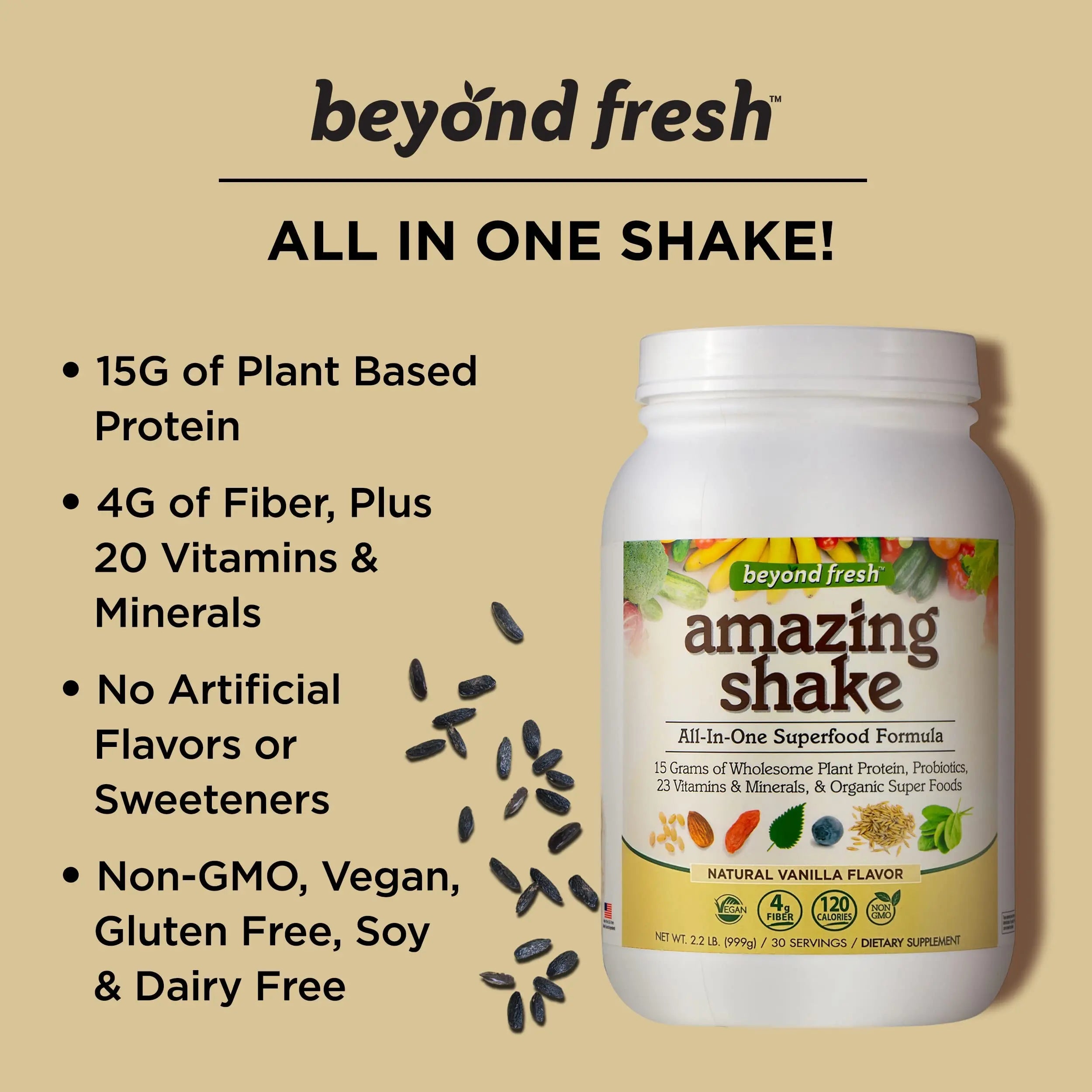 Beyond Fresh Amazing Shake, Superfood Formula, Plant Protein Based, Meal Replacement Beyond Fresh Au supplements