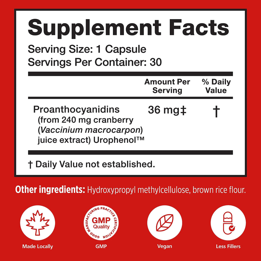 20% Bundle Utiva Cranberry PACs 30 Vegi Capsules Cranberry Supplement for Urinary Tract Health for Women and Men + Utiva D-Mannose 500mg 120 Capsules Naturally Flush The Bladder and Urinary Tract Szio+ Au supplements