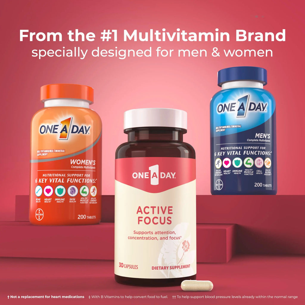 ONE A DAY Bundle Multivitamin for Men 200 Count Tablets Active Focus Supplement ONE A DAY Au supplements
