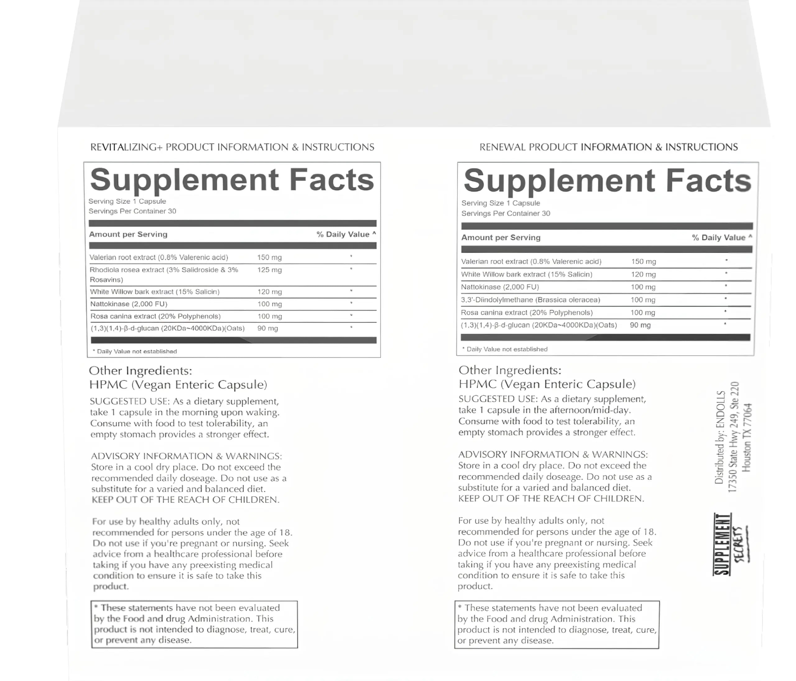 ENDOLLS Endo Warrior Natural Support ENDOLLS Au supplements