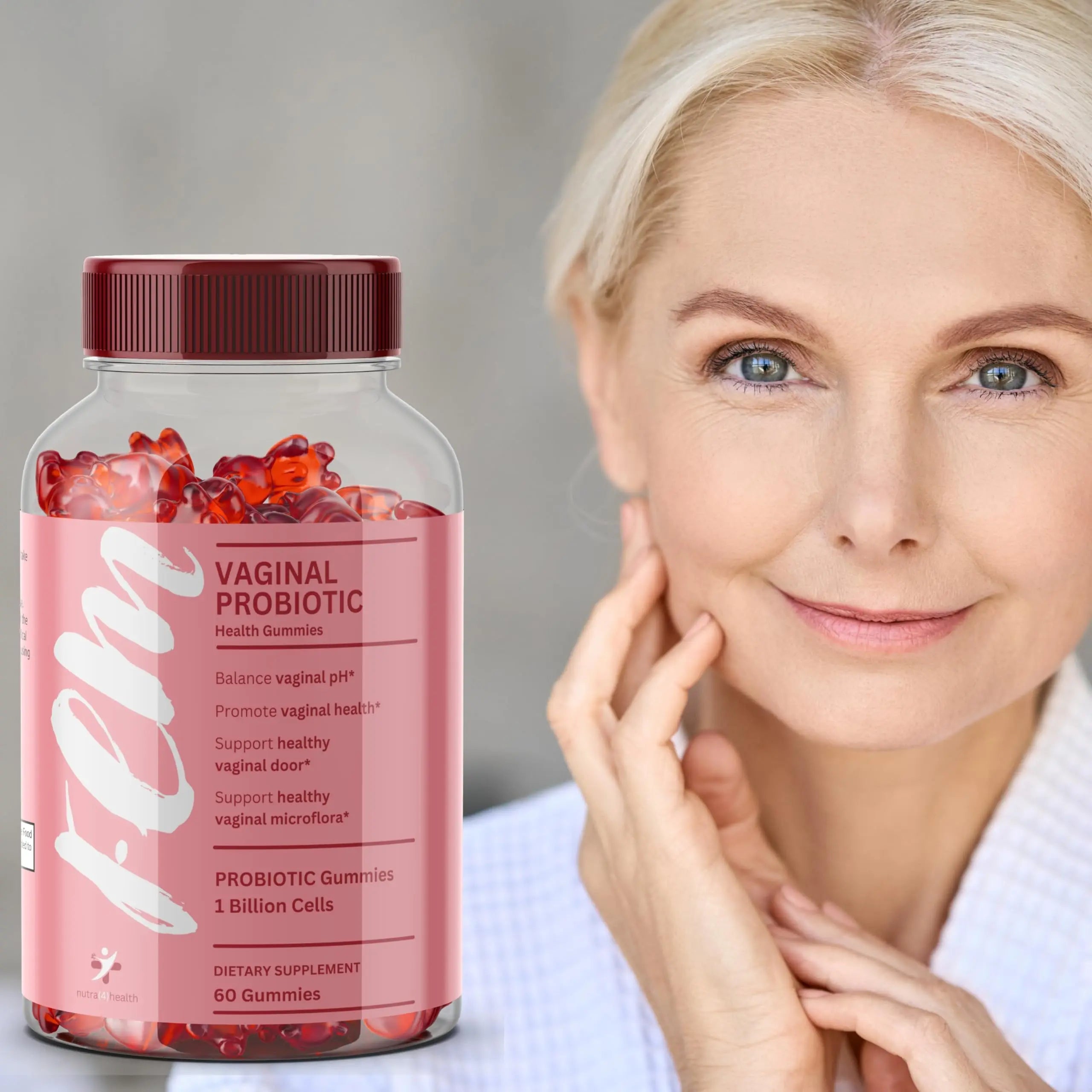 FEM Vaginal Probiotic Gummies for Women - Promotes pH Balance, Healthy Vaginal Odor & Urinary nutra4health Au supplements