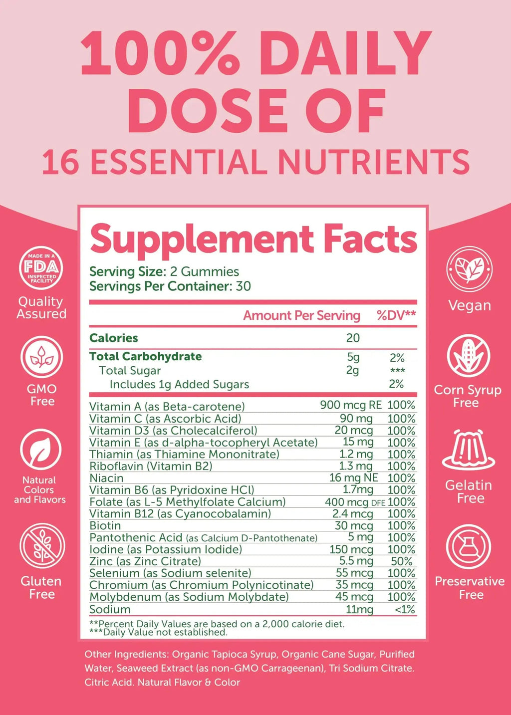 Lunakai USA Made Women’s Multi & Energy Gummies Bundle – 16 Essential Nutrients & B12 – 60 Ct Each Lunakai Au supplements