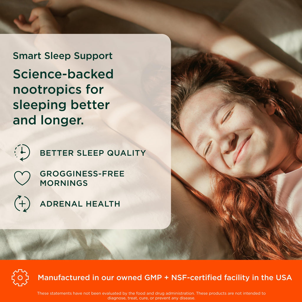 Genius Sleep AID - Smart Sleeping Pills Supplement - Relaxation Enhancer and Mood Support w/Inositol, L-Theanine & Glycine - 40 Capsules The Genius Brand Au supplements