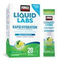 Force Factor Liquid Labs Electrolytes Powder Packets—Lemon Lime—Hydration Packets to Make Electrolyte Water with 5 Essential Electrolytes, Vitamins, Minerals