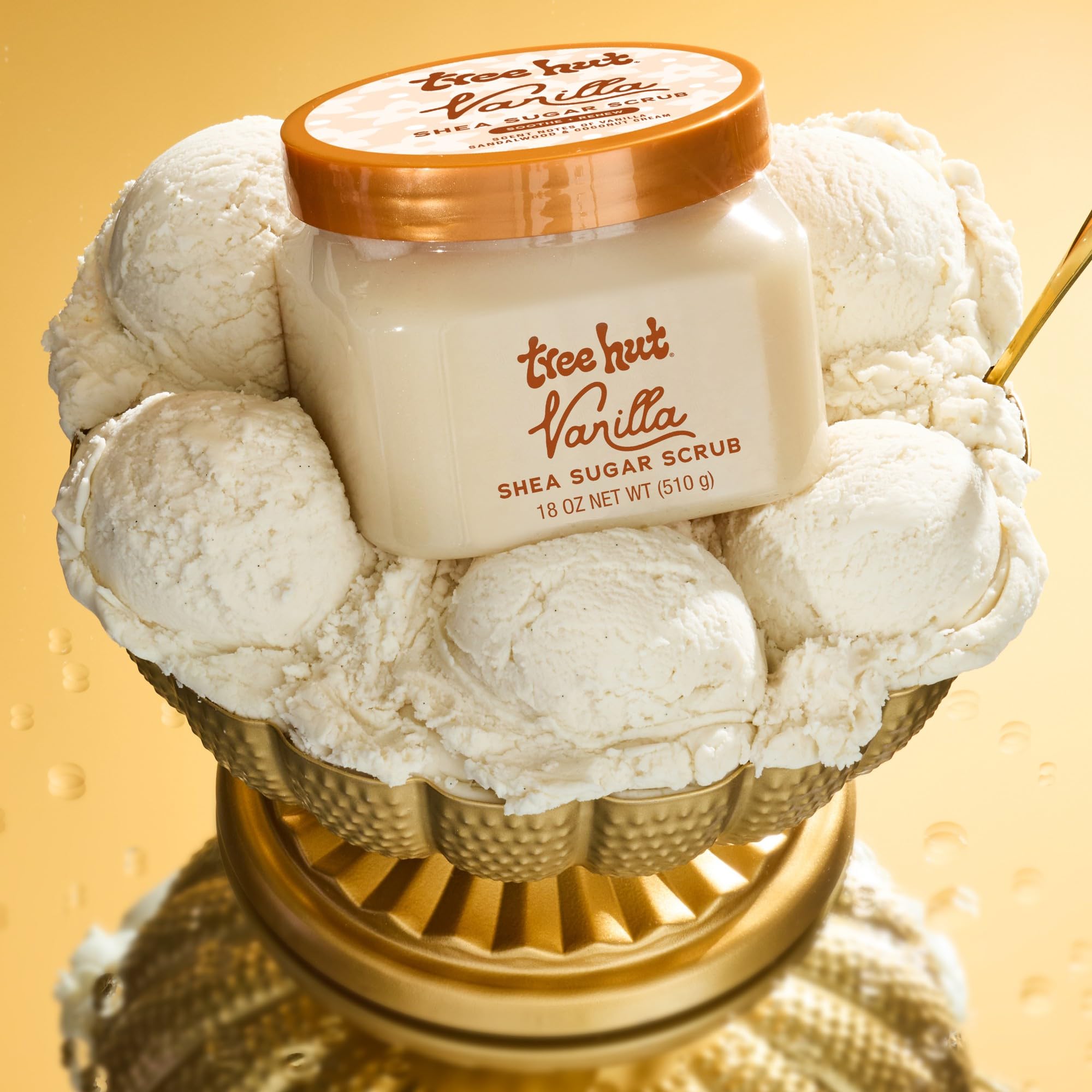 Tree Hut Vanilla Shea Sugar Scrub, Easter Gifts for Women, Exfoliating & Hydrating Body Scrub with Shea Butter & Essential Oils