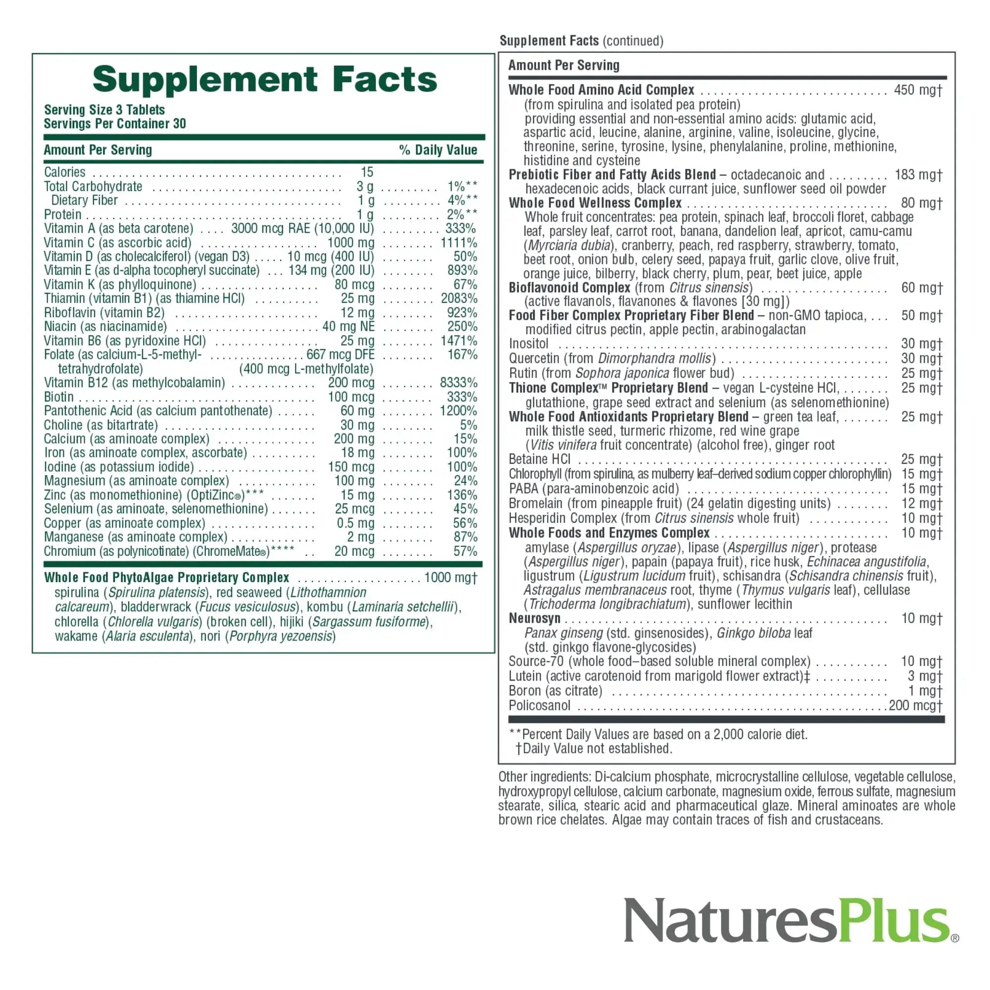 NaturesPlus Ultra Source of Life Multivitamin - 90 Tablets - Supports Immune Health, Energy & Overall Well-Being - with Lutein & Vitamin D3 Aus Healthcare Au supplements
