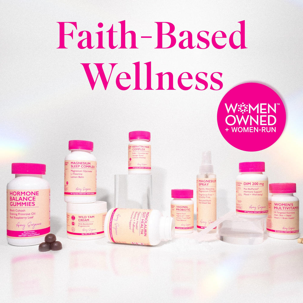 Amy Suzanne Hormone Balance Gummies for Women - Hormone Harmony for Mood, Energy, Bloating - Hormonal PMS, Perimenopause & Menopause Support - Red Raspberry Leaf & Black Cohosh - 60 Gummy Supplements Amy Suzanne Au supplements