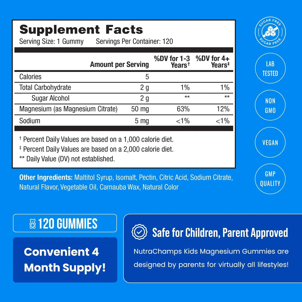 NutraChamps Kids Multivitamins & Kids Magnesium Gummies NutraChamps Au supplements