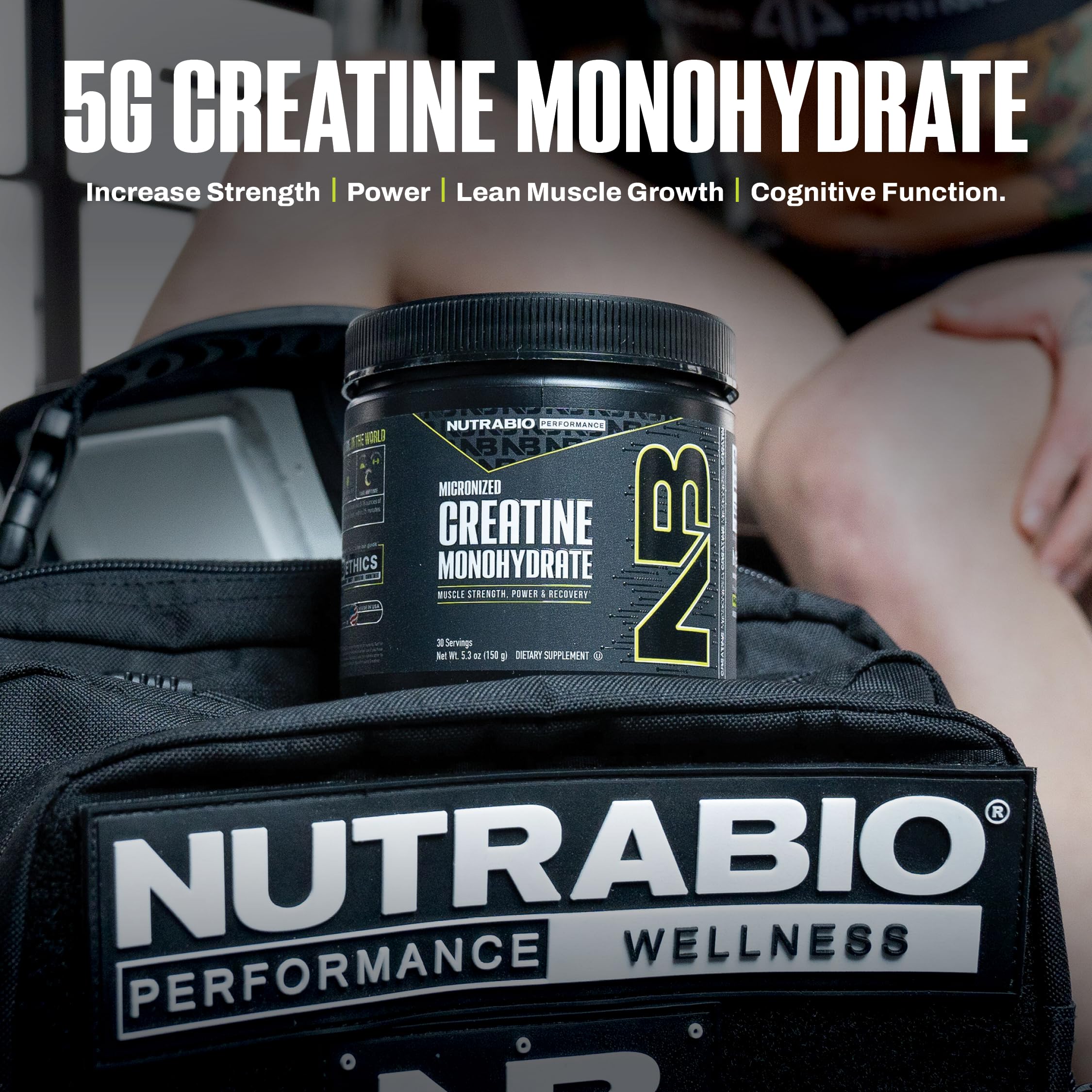 NutraBio Pure Micronized Creatine Monohydrate Powder Supplement, Unflavored, (150 g) - Supports Bulk Muscle Energy, Recovery, and Strength - HPLC Tested Creatine Powder Supplement for Men and Women