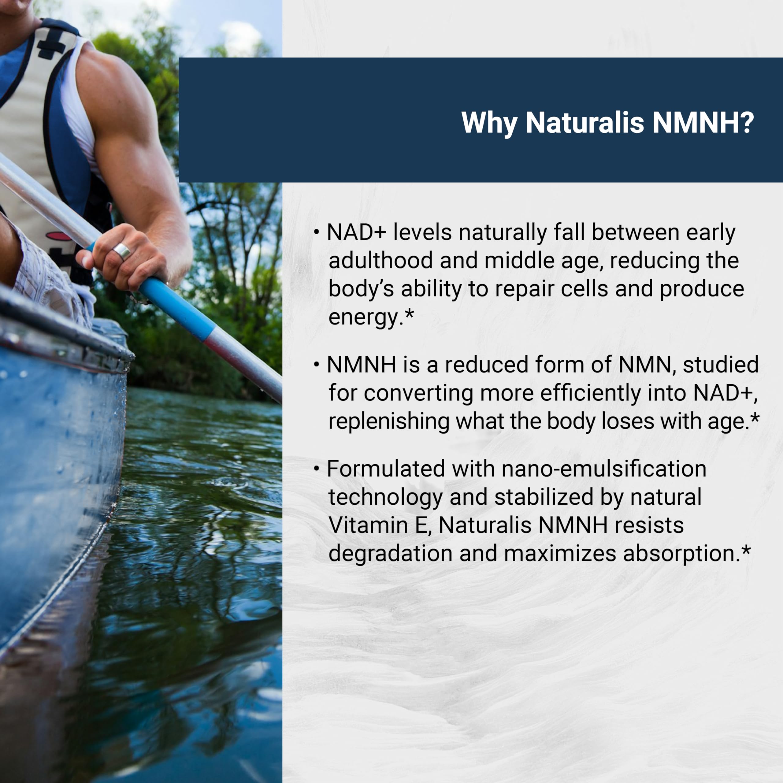 Naturalis Liposomal NMNH 300mg (NMN Alternative) | Boost NAD+ Levels & Support Healthy Aging* | Bioenhanced with Vitamin E for Advanced Absorption, Stability & Antioxidant Protection* | 60 Softgels Naturalis Au supplements