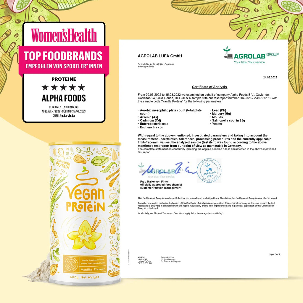 Vegan Protein Powder - Muscle Building Powder with Amino Acids - Plant Based Protein Shake Alpha Foods Au supplements