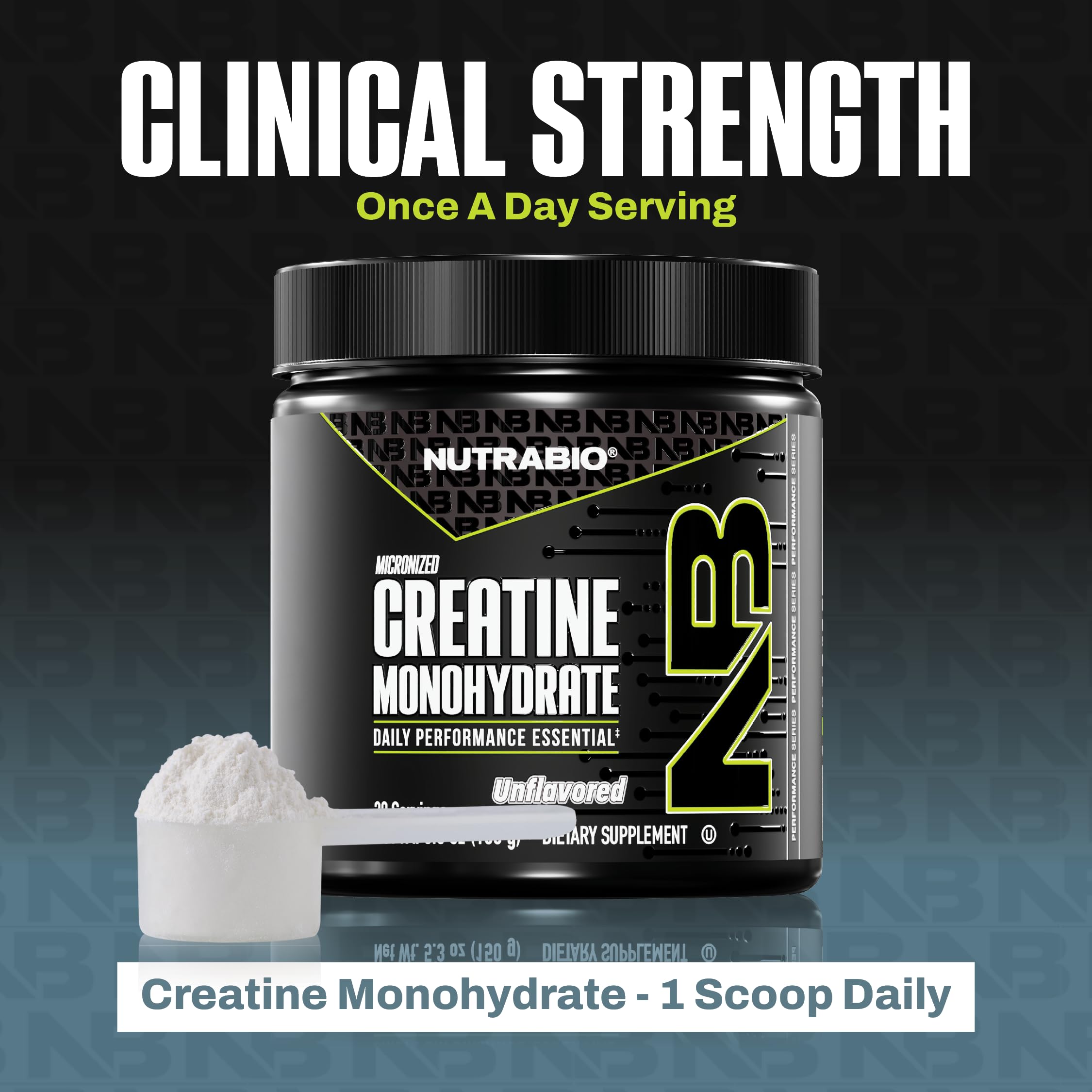 NutraBio Pure Micronized Creatine Monohydrate Powder Supplement, Unflavored, (150 g) - Supports Bulk Muscle Energy, Recovery, and Strength - HPLC Tested Creatine Powder Supplement for Men and Women