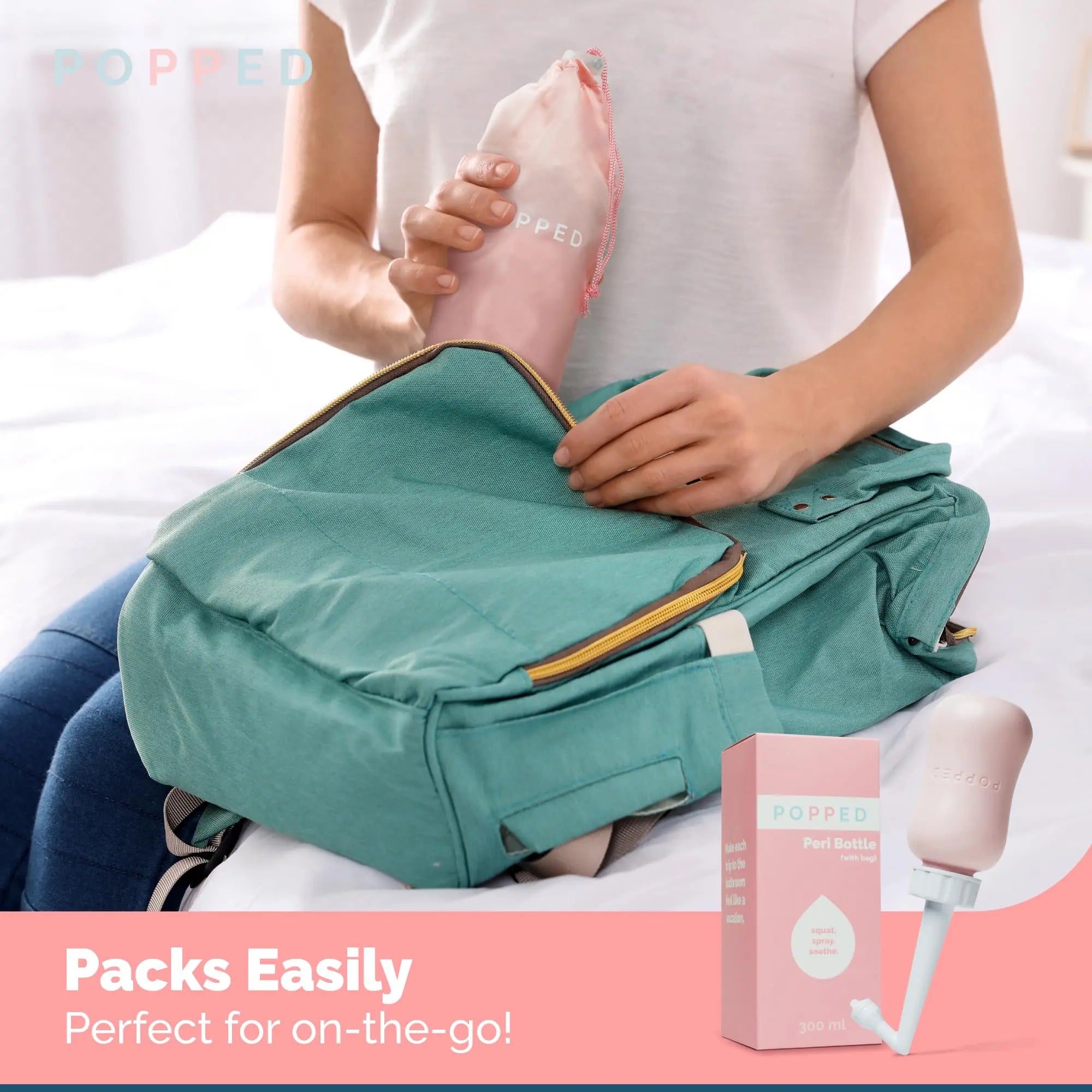 Popped Peri Bottle for Postpartum Care | Portable Bidet | Spray Bottle for Pain Relief, Tears POPPED Au supplements