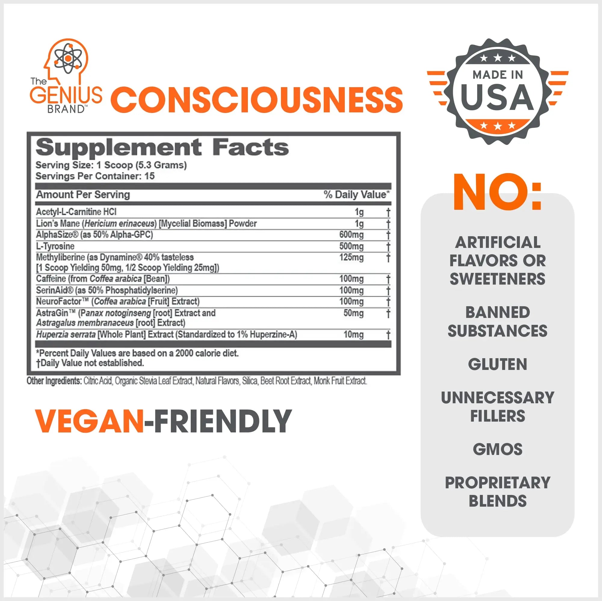 Genius Consciousness, Super Nootropic Brain Supplement Powder, Watermelon The Genius Brand Au supplements