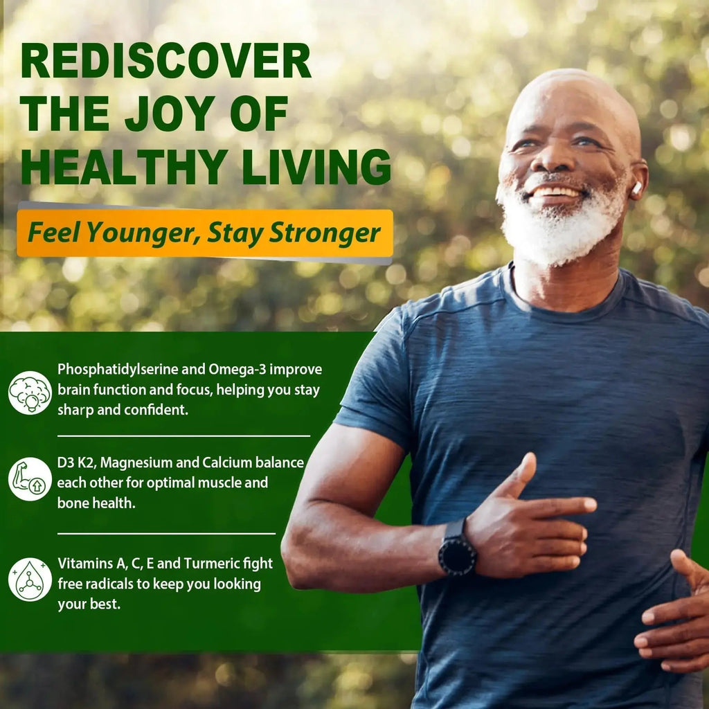 Multivitamin for Men 50 + Plus, Sugar Free Men Multivitamins Gummies w/Omega-3, Coq10, D3k2, Calcium, Magnesium NEVISS Au supplements
