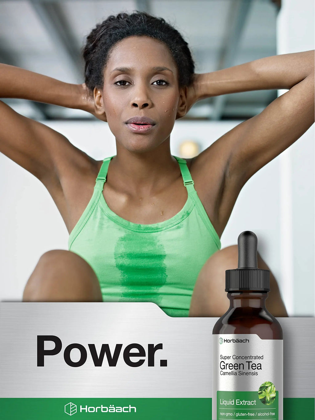 Green Tea Extract Liquid | 2 Fl Oz | Alcohol Free, Vegetarian Tincture | Super Concentrated Horbäach Au supplements