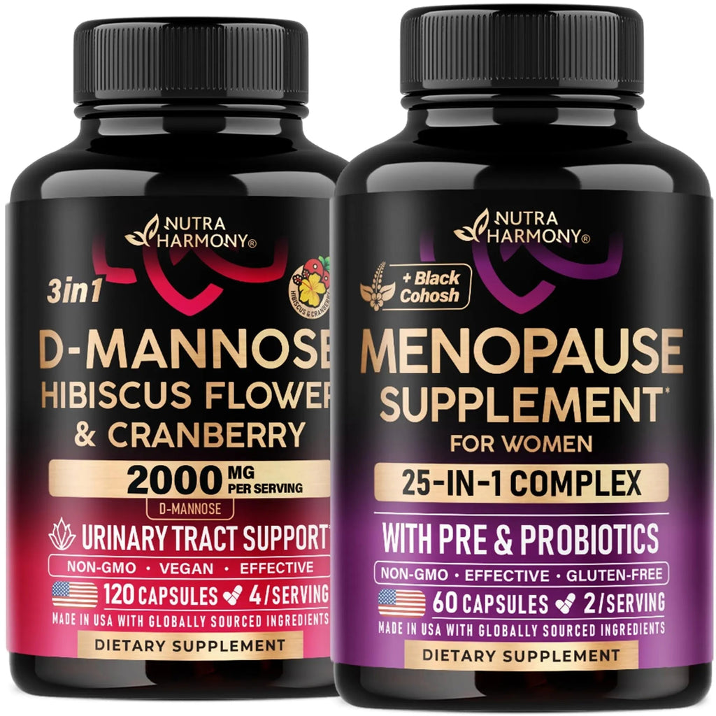 NUTRAHARMONY D-Mannose with Cranberry & Menopause Capsules NUTRAHARMONY Au supplements