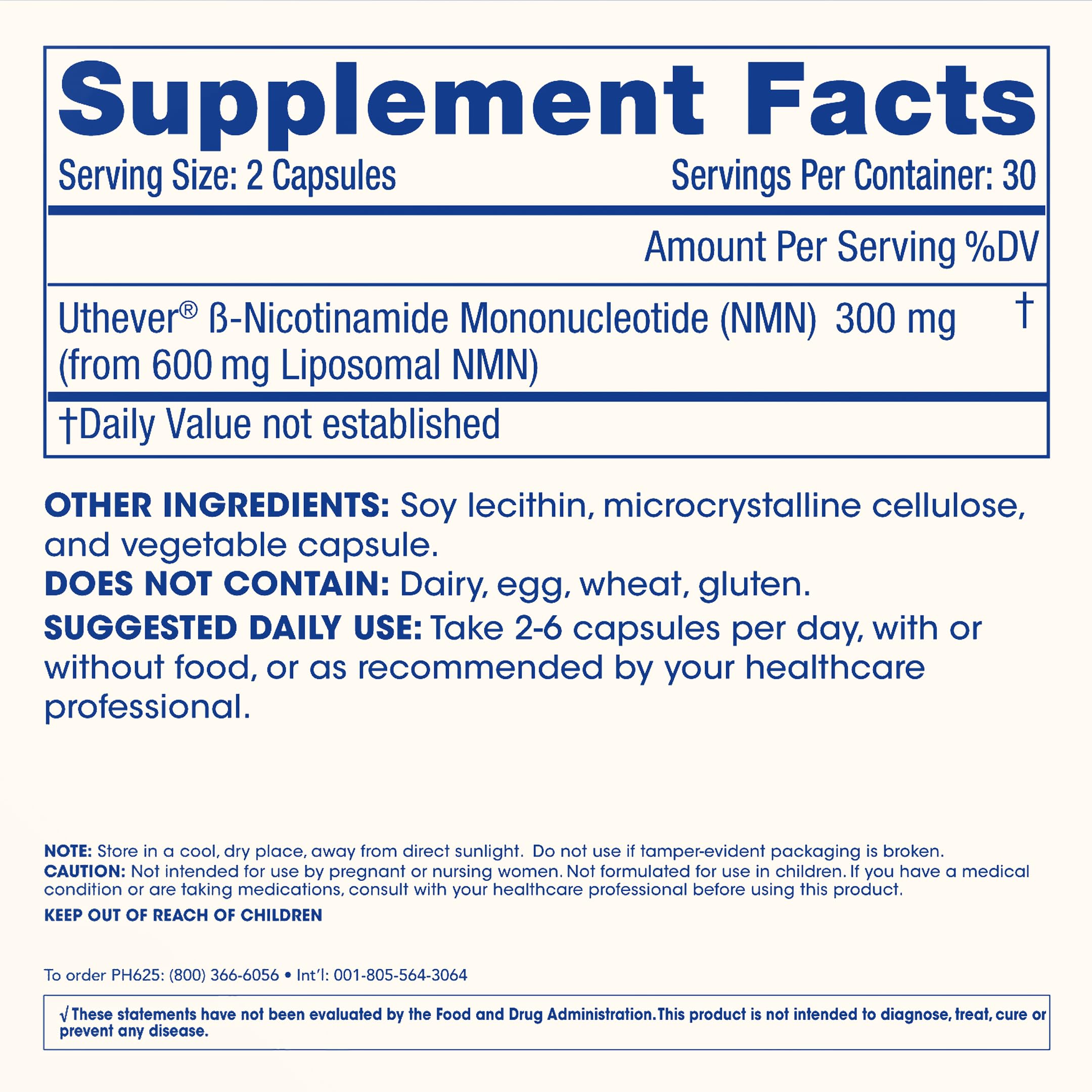 ProHealth Longevity, Liposomal NMN Pro 300, 300 mg, 60 Capsules (150 mg per Capsule) ProHealth Au supplements